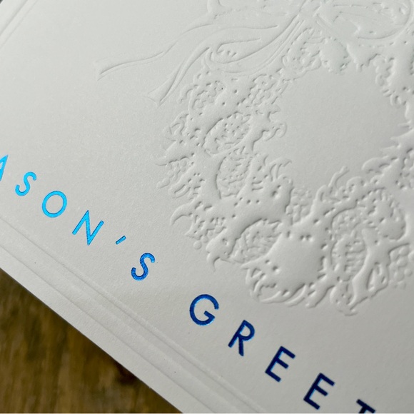Season's Greetings Embossed Cards - Picture 1 of 5